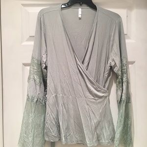 Plus size wrap top